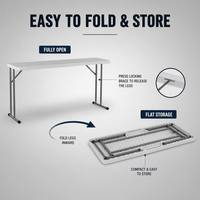 Moderner Quadratischer 113cm HDPE Kunststoff Klapptisch mit Pulverbeschichteten Stahlbeinen für Outdoor-Dining, Krankenhaus und BBQ-Nutzung