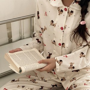 Skin-friendly Cotton Pajamas Breathable Natural Soft Sleepwear <strong>Pjs</strong> - Moisture-wicking - Luxury Feel - Durable <strong>Stitching</strong> - Product Image 3