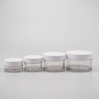 Conteneur de pots de crème PET en plastique cosmétique vide de 100g