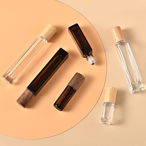 Thân Thiện Với Môi 3Ml 5Ml <span class=keywords><strong>8Ml</strong></span> 10Ml 15Ml Thép Không Gỉ Con Lăn Bóng Hương Thơm Tinh Chất Khử Mùi Nước Hoa Thủy Tinh Chai Với Nắp Bằng Gỗ - Product Image 6