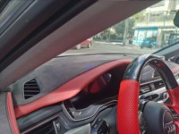 Kit de garnitures et panneaux de tableau de bord en cuir rouge et marron de luxe pour Audi A4L B9