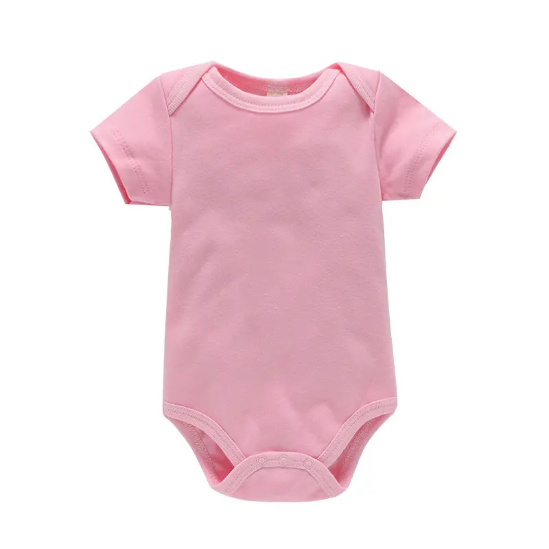 Factory plain white baby onesie baby clothes romper white Cotton clothing manufacturers china