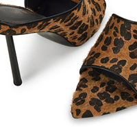 WETKISS Mules pour femmes à talon haut, à bout ouvert, à bride large, motif léopard, sexy, pour soirée, vente en gros, personnalisables, à prix abordable