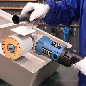 מלטשת כף יד בעלת עוצמה גבוהה, מכונת ליטוש חשמלית רב תכליתית, לתיקון משטחי נירוסטה, מלטשת תוף שטוחה - Product Image 3