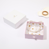 Cajas rígidas ecológicas personalizadas al por mayor para joyería con logotipo estampado en oro, caja con cajón deslizante y laminación mate