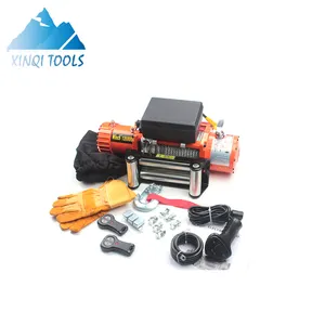 Xinqi 13500lbs 4x4 12v winch elétrico de alta velocidade à venda