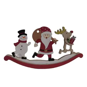 ألعاب سانتا موديل شخصية snowman and elk من خشب mdf الكبير المخصصة لحفلات الكريسماس ألعاب للأطفال مجموعة ديكورات الكريسماس المنزلية