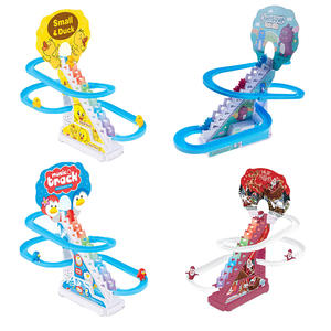 Pato con pilas Escaleras Escalada Pista Ranura Juguete <span class=keywords><strong>Dino</strong></span> Pingüino Juego de competición Pista Ranura con luz y música Otros Juguetes - Product Image 1