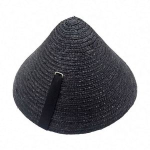 Custom Straw <b>Cap</b>-Promotional Eco-Friendly Casual <b>Summer</b> Sun Protection Silk Screen Printed Foldable <b>Flat</b> Brim Buckle <b>Cap</b> - Product Image 1