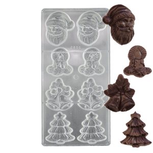 Molde <span class=keywords><strong>de</strong></span> <span class=keywords><strong>policarbonato</strong></span> personalizable Tangba para Chocolate, <span class=keywords><strong>campana</strong></span> <span class=keywords><strong>de</strong></span> Papá Noel, árbol <span class=keywords><strong>de</strong></span> Navidad para pasteles, herramientas para hacer Chocolate <span class=keywords><strong>de</strong></span> plástico - Product Image 4