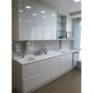 Cabinet de clinique dentaire moderne de conception libre personnalisable avec îlot d'armoire latérale dentaire à tiroirs avec lavabo - Product Image 4