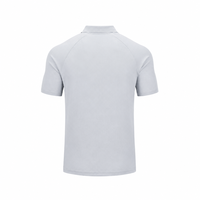 Kaos Olahraga Pria Lengan Raglan Kancing Kerah Polo Cepat Kering 100% Poliester untuk Golf Tenis Tim Klub