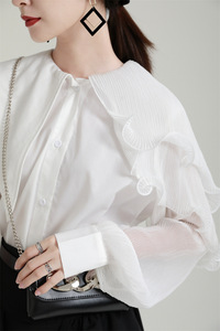 Blus Perancang Merek Mode Wanita Musim Semi Musim Panas 2023 Blus Wanita Elegan Blus Atasan Kemeja Plus Zize - Product Image 2