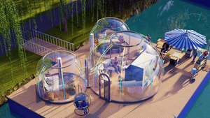 Casa a Cupola in Vetro su Misura, Edificio Prefabbricato di Lusso per Resort, Esperienza Glamping con Vista sulle Stelle - Product Image 4
