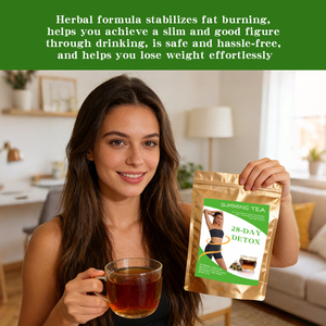 オーガニックハーブダイエットティー（減量＆デトックス）- 14日間脂肪燃焼プログラム、緑茶ベース、中国産 - Product Image 6