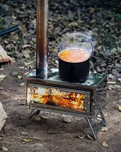 Mini Réchaud en bois multi-combustibles pour l'extérieur Réchaud de camping pliant Réchaud de tente Vente en gros