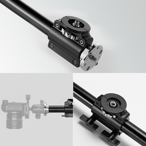 100cm אלומיניום 3/8 בורג תמיכה חצובה זרוע רוק מוצק צלב בר צד זרוע עבור 4 ראשי ראש פרו הארכת אופקי חצובה זרוע - Product Image 6