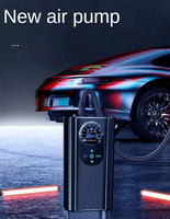 Compresseur d'air portable 12V pour voiture, gonfleur de pneus rechargeable avec affichage numérique, pompe à air manuelle automatique en ABS