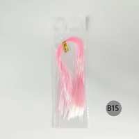 Matériau pailleté effet écaille de poisson, 15 couleurs, film PET polyester réfléchissant laser pour la fabrication de leurres à la mouche, accessoires de pêche