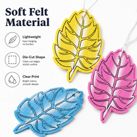 Fabrication de cadeaux promotionnels OEM ODM, diffuseur suspendu parfumé pour voiture, en forme de feuille en papier coloré, longue durée