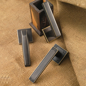 Moat Copper Lever Lock FT03-36 Keyless Copper Door Lock For Interior Bedroom Wooden Doors Slotting Installation Durable - Product Image 1