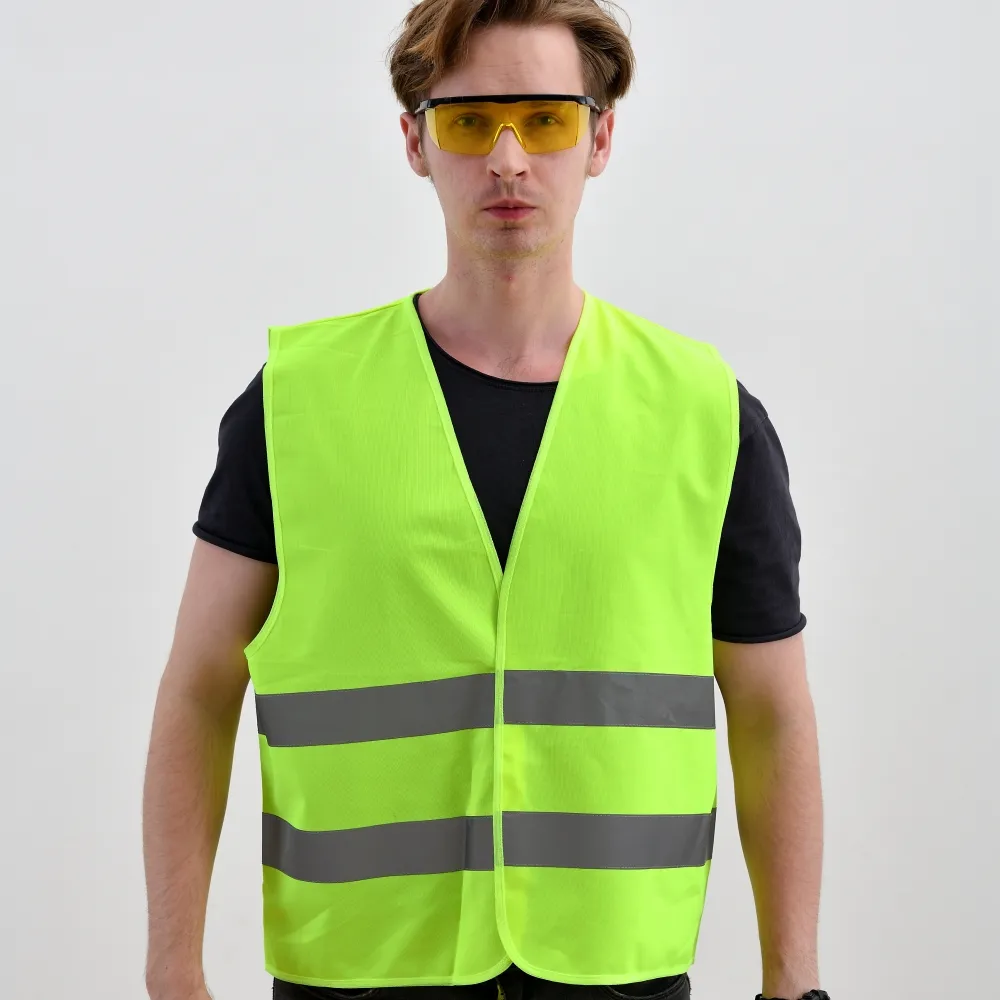 Gilet de securite hi viz safety vests with custsomized logo printing security vest for men work wear ENISO 20471 OEM custom