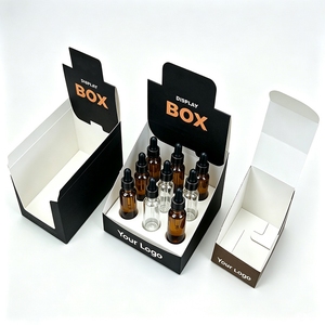 Boîte de présentation en papier personnalisée pour supermarché avec logo imprimé pour cosmétiques, soins de la peau, huiles et flacons, petite boîte de présentation en kraft - Product Image 6