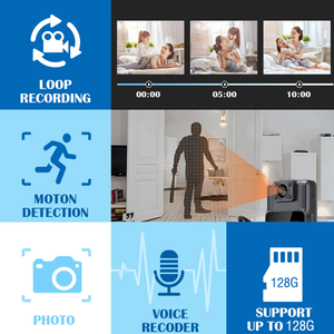 1000mAh Máy quay phim cơ thể đeo Wifi bodycam nhỏ 180 ° xoay xe đạp máy ảnh thể thao DV Xe <span class=keywords><strong>DVR</strong></span> - Product Image 3