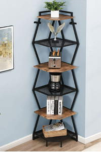 Estantería <span class=keywords><strong>de</strong></span> esquina industrial <span class=keywords><strong>de</strong></span> seis niveles, estantería <span class=keywords><strong>de</strong></span> exhibición <span class=keywords><strong>de</strong></span> plantas para sala <span class=keywords><strong>de</strong></span> estar, dormitorio, terraced - Product Image 4