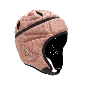 Mềm vỏ cờ bóng đá Mũ bảo hiểm 7v7 bóng bầu dục Mũ bảo hiểm bóng đá đệm mũ có thể điều chỉnh bảo vệ đầu cho thanh thiếu niên trẻ em Người lớn
