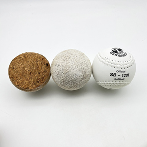 Palla da softball bianca da 12 pollici SB-120I, codice articolo 0222, attrezzatura da allenamento più venduta, softball personalizzabile con logo e nucleo PK. - Product Image 6