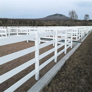 PVC 3 Rail caballo paddock granja valla poste <span class=keywords><strong>Rancho</strong></span> <span class=keywords><strong>blanco</strong></span> - Product Image 4