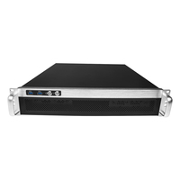 Boîtier rack 2U avec 3 ou 7 emplacements PCIe commutables, refroidisseur CPU 70 mm, USB 3.0, profil en aluminium, façade en acier 1,0 mm, profondeur 480 mm