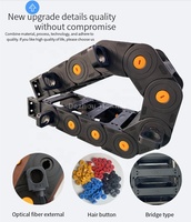 Kabelmanagementprodukte schwarze Tankkette hochwertige Nylon-Schleppkette
