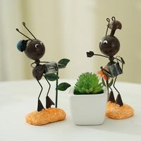 Statuette de coccinelle féerique créative, figurine décorative pour chambre, bureau, clôture extérieure, pelouse, jardin