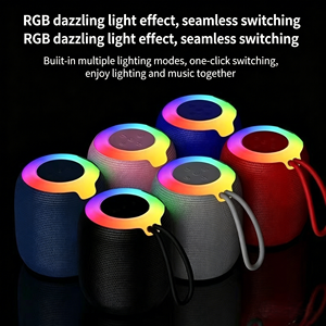 Groothandel Ingebouwde <span class=keywords><strong>MIC</strong></span> USB Oplaadbare Draagbare Draadloze Buitenluidspreker voor RGB LED voor Reizen en Feesten - Product Image 3