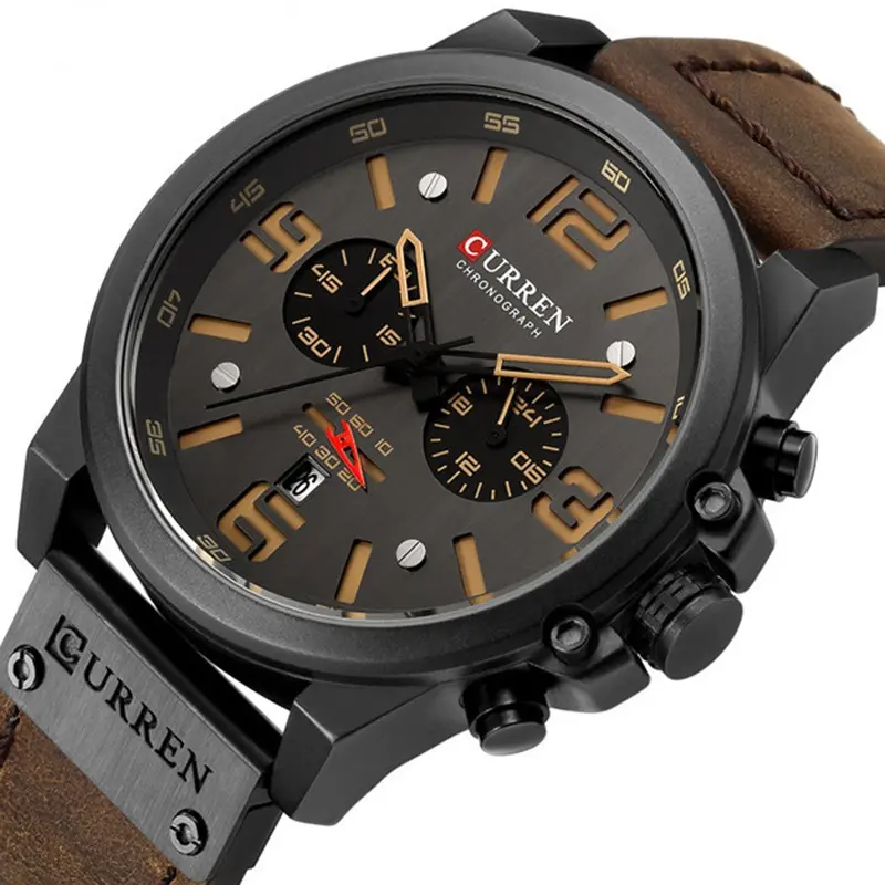 CURREN 8314 Logo Brand Luxury Watch Fashion Leather Quartz Men Watches Casual Date Business Male Wristwatches Clock Montre Homme