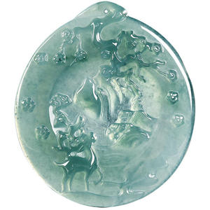Colgante de Jadeíta Natural Azul Agua, Estilo Chino, UNISEX, Diseño Original, Regalo con Certificado de Tasación DW91 - Product Image 5