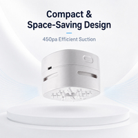 Aspirateur à main sans fil durable, petit et rechargeable, pour bureau, maison, pour ramasser les miettes et la poussière