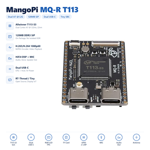 Placa de Desarrollo HT MangoPi MQ-R F133 T113 MQ MQ-Dual Sparrow, Allwinner D1s F133 RISC-V T113-S3, Doble Núcleo A7 ARM, Linux IoT Embe - Product Image 2