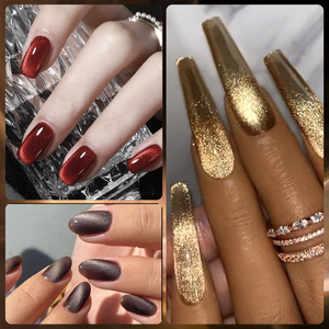 Đáp ứng trên 7ml ngâm tắt UV/LED Nail Art vàng từ gel sơn móng tay long lanh mèo mắt gel sơn móng tay - Product Image 4