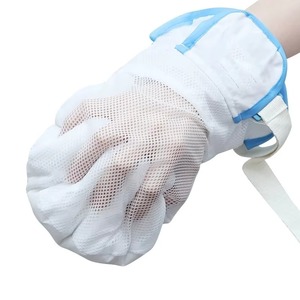 OLF Safety Breathable Medical Restraint Protective Gloves With Fixed Band for Elderly Washable Mesh Fabric Gloves Restraint - Product Image 4