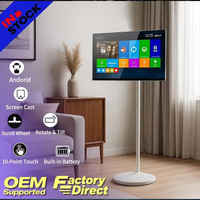 21,5 inch wit draagbaar smart touchscreen display HD1080 Android systeem LED-achtergrondverlichting USB-interface reclame educatie tv