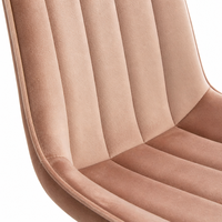 Chaise en velours standard E0 avec base croisée en mousse densité 18, capacité 150 kg, pour hall d'hôtel et réception, vente en gros