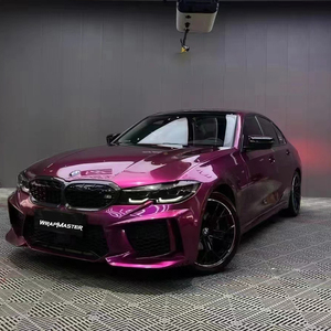 WRAPMASTER 1.52*18m Super Brillant Métallique Violet Véhicule Emballage Film Voiture Wrap Vinyle - Product Image 2
