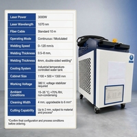 Nouvelle machine de soudage au laser à fibre portative Weihong 3000W, refroidie par eau, équipement 4-en-1 pour le soudage/découpe/nettoyage des métaux