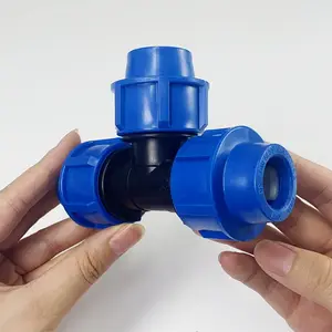 HDPE/LDPE plastik 20mm - 110mm boru sistemleri su borular ve bağlantı parçaları sıkıştırma parçaları