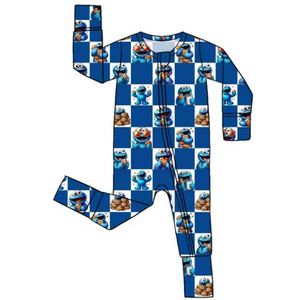 En stock, divers pyjamas pour bébé en bambou imprimés, boîtes mystère en bambou, barboteuse en bambou personnalisée pour bébé, boîte mystère en bambou pour pyjama, vente en gros - Product Image 2