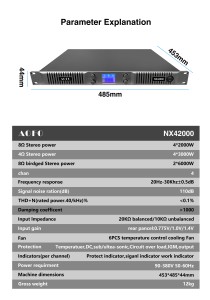 <span class=keywords><strong>เพา</strong></span><span class=keywords><strong>เวอร์</strong></span>แอมป์ Class D 4 แชนแนล 600W-20000W สำหรับซับวูฟเฟอร์ เครื่องขยายเสียงระดับมืออาชีพ กำลังขับสูง - Product Image 6