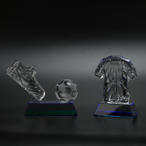 K9 pha lê bóng đá khởi động giải thưởng với bóng đá và cơ sở bóng đá Giày Thủy Tinh Trophy - Product Image 6